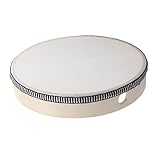 Hohopeti Holz Handtrommel Großes Tamburin Orff Percussion Musikinstrument Pädagogisch für Frühförderung Kreativität Motorik