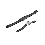 Pulsmesser Brustgurt mit Uhr Wireless Fitness Tracker Set Schwarz