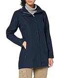 CMP - Lange Ripstop-Regenjacke für Damen, Schwarz Blau, D44