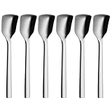 WMF Nuova Eislöffel Set 6-teilig, Eisschaufel Cromargan Edelstahl poliert spülmaschinengeeignet, L 14 cm