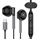 USB-C-Kopfhörer für iPhone 16e, 16, 16 Pro Max, 16 Pro, 16 Plus, 15 Serie, kabelgebundene Ohrhörer für Samsung Galaxy S25+ S25 FE Plus Ultra S24 S23 S22 S21 S20 S10 Note 20 10 – Komfort Semi in Ear