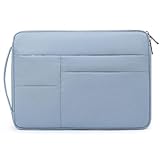 HYZUO 13,3-14 Zoll Laptop Hülle Tasche für MacBook Pro 14, MacBook Air/Pro 13, 13,8'/13,5' Surface Laptop/Book, Tragbare Notebook Schutzhülle für 13' HP Dell Lenovo ThinkPad Asus Acer, Blass Blau