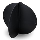 MARINEO Ankerball 30cm Schwarz - Signal-Ankerball für Ankerlieger, 2-teilig, platzsparend, SeeSchStrO konform, salzwasserbeständig, langlebig, UV-beständig
