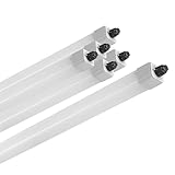 ELG Leuchten 6x LED Feuchtraumleuchte Stallleuchte 120cm 6500K dlg anerkannt ammoniakbeständig gasdicht 36W 4300lm IP66 Agrarleuchte Stalleuchte Beleuchtung Kuhbeleuchtung Schweineleuchte agrarlampe