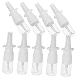 Alipis 20 Stück Pet Transparente Sprühflaschen Dickwandig Auslaufsicher Handliche Reisezerstäuber für Nasenspray Tragbare Kunststoff Zerstäuberflaschen für Outdoor und Unterwegs