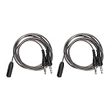 Kopfhörer-Splitter-Kabel, 3,5 mm Buchse auf Dual-Stecker, HiFi-Stereo-Mikrofonkabel, Y-Splitter-Kabel für PC, Laptop, 2 Stück