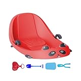Zuasdvnk Schneeschlitten, Wintersportausrüstung – integrierte Bremse für Kinder, Jungen, Kinder, kaltes Wetter, verschneite Hügel, Park, Hinterhof, Spielplatz