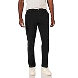Amazon Essentials Herren Legere Stretch-Chinohose mit schmaler Passform, Schwarz, 36W / 32L