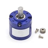 ELILANEY Getriebe mit 36 ​​mm Durchmesser, 8 mm flache Welle, hohes Drehmoment, Planetengetriebe, 3,17 mm Ritzel, Metall-Geschwindigkeitsreduzierer, Planetengetriebe Drehmomentreduzierung(100:1)