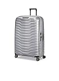 Samsonite Hartschalenkoffer Silber mit Lenkrollen und TSA-Schloss