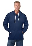 KingSize Big & Tall Herren Waffelstrick Thermo-Kapuzenpullover, navy, 4X-Large Groß