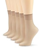 Nur Die Damen Socken Seidenfein, 625869, 5er Pack, 15 DEN, Gr. One size, Beige (teint 114)