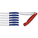 Victorinox Swiss Classic, Tomaten- und Tafelmesser, 6-teilig & Swiss Classic Gemüsemesser, Campingmesser, Picknick