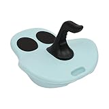 Bob Schneebob robuster Kunststoffrodel Schlitten mit Griff für Kinder und Erwachsene, Kinder&Erwachsene Schneesport, einfacher Steuerung, bis 100kg (Blau)