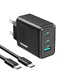 TECKNET USB C Ladegerät 65W, Schnellladegerät USB C...