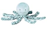 Nattou Kuscheltier Oktopus, Für Neugeborene und Frühchen, 23 cm, Mintgrün