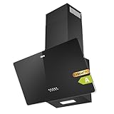 CIARRA CAB6750-VC Dunstabzugshaube 60cm, Abluft/Umluft-Dunstabzugshaube Energieeffizienz der Klasse A 350m³/h Schräghaube