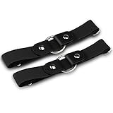 Firschoie 2 Stücke Schnallenfreier Verstellbarer Gürtel, Elastischer Gürtel für Damen oder Herren, Unsichtbarer elastischer Gürtel ohne Schnalle für Jeans Hosen, Kleider (Schwarz)