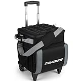 DAUSROOB Rollkühltasche, Rollkühler 48Can/28 l Rollende Kühltasche - Verbesserte Stabilität, Isolierung & Wasserdicht Kühler mit Griff and Rädern Kühlbox Lunchtasche Thermotasche mit All-Terrain-Cart