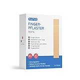 Fingerpflaster lang - in Textil 2cmx12cm - 50Stk - beige - Fingerstrips lang - Pflasterbox - Wundpflaster - Pflasterstrips