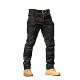 Taktische Hose Herren Militär Trekkinghose Outdoor Arbeitshose Camouflage Outdoorhose Slim Fit Trainingshose Verschleißfeste Taktische Herrenhose Training Cargohose Armee Sporthose Wanderhose