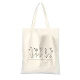 Jutebeutel Bedruckt – Vintage Jutebeutel 100% Baumwolle mit Esoterik One Line Art Stoffbeutel mit Spruch als Ästhetisches Accessoire, Modischer Jutebeutel in Retro-Design für Naturliebhaber & Style