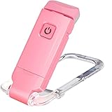 CLSSLVVBN Wiederaufladbare USB Buch Leselampe, verstellbare Clip On Stehlampe für Bücher, Studieren, Beleuchtungswerkzeug, Schlafzimmer, Schlafsaal, Rosa