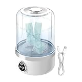 Babywaschmaschine, tragbar, mit USB, kompakte Waschmaschine mit gründlicher Reinigung, für Zuhause, Schlafzimmer, Camping und empfindliche Babysocken