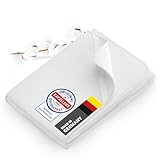 Dreamzie - Molton Matratzenschoner 120x200 cm 100% Baumwolle 300 GSM - mit 4 Eckgummis