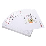 Toyvian 1 Satz Kartenspielen Spielzeuge große Spielkarten boardgame Poker Partykarten unterhaltsame Spielkarte Riese Requisiten Unterhaltungskarte Schachbrett Geschenk beschichtetes Papier