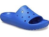 Crocs Unisex-Erwachsene Classic Slides 2.0, Sandalen für Damen und Herren, Blauer Bolzen, 17 Women/15 Men