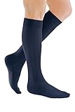 medi mediven for men - Kompressionsstrümpfe für Herren | Kniestrümpfe | CCL2 | Marine | Größe III | Normal | Hergestellt aus Hightech-Fasern | Mit Clima Comfort & Clima Fresh