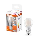 OSRAM Filament LED Lampe mit E27 Sockel, Kaltweiss (4000K), klassiche Birnenform, 4W, Ersatz für 40W-Glühbirne, matt, LED Retrofit CLASSIC A, Kaltweiß