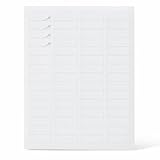 Amazon Basics Adressetiketten, bedruckbar, 1.7cm x 4.4cm, 3000 leere Versandetiketten
