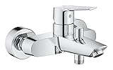 GROHE Start - Einhand-Wannenarmatur (DN 15, Wandmontage, langlebige Oberfläche), chrom, 24206002, Aufputz