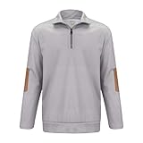 Rundhals-Sweatshirt für Herren – Herren-Pullover, Langarm-Pullover, Herren-Sweatshirts, keine Kapuze, lässiger Rundhalsausschnitt, schwarzes Sweatshirt für Herren, Arbeitsoberteile für Herren,