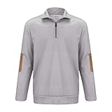 Rundhals-Sweatshirt für Herren – Herren-Pullover, Langarm-Pullover, Herren-Sweatshirts, keine Kapuze, lässiger Rundhalsausschnitt, schwarzes Sweatshirt für Herren, Arbeitsoberteile für Herren,