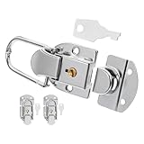 Supvox 3 Stück Metall Kofferschlösser mit Schlüsseln Kastenverschlüsse aus Langlebigem Stahl Universell für Koffer Schmuckkästchen und Holzkisten