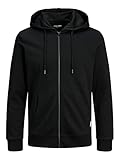 JACK & JONES Herren Basic Reißverschluss Baumwoll Hoodie -...