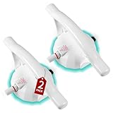 2 Stück Haltegriffe für das Badezimmer, Haltegriff für Dusche mit rotem Indikator, Haltegriffe für ältere Menschen Werkzeugloser Vakuum-Saugnapf, Mobile Badehilfen&Sicherheitshandlauf für Behinderte