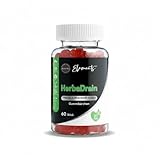 Asbirg HerbaDrain – Pflanzen- & Mineralstoff-Komplex Gummibärchen mit Brennnessel, Rosskastanie, Rotweinblatt, Mangan & Kupfer – 60 Stück – Vegan, Glutenfrei, Halal – Für Entwässerung & Vitalität