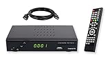 Set-ONE EasyOne 740 HD DVB-T2 Receiver, Freenet TV (Private Sender in HD), Full-HD 1080p, HDMI, USB 2.0, 12V tauglich, 1,5m HDMI Kabel