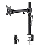 HFTEK 13-34 Zoll Monitor Halterung Monitor Arm Bildschirmhalterung monitorständer stand für LED LCD Bildschirme Monitor Tischalterung 1 Monitor Höhenverstellbar Neigbar Schwenkbar,VESA 75*75/100*100