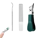 3 Stück Adlerschnabel Nagelknipser Set,Schräger Nagelknipser Fußnägel aus Edelstahl,Fußnagelzange Nagelschere Fußnägel,für dicke Nägel Damen Herren,Rutschfester Griff Anti Spritz Design,Nagelknipser