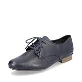 Rieker Damen Businessschuhe 51900, Frauen Schnürschuhe,lose Einlage,klassisch,Schnuerschuhe,Schnuerer,straßenschuhe,Schnuerung,blau (14),39 EU / 6 UK