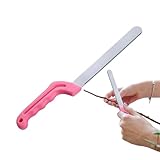 Buhygn Blumenschaumschneider, Blumenschaumschneiden, Floristen-Blumenmesser, Schaumstoffschneidewerkzeug, Universalmesser für Schaumstoffblöcke aus Edelstahl, Kuchenspatel