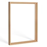 Bildershop-24 Schattenfugenrahmen mit Schattenfuge Lemgo Rahmen für Keilrahmenbilder und Leinwände 50 X 70cm Eiche Natur Dekor