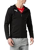 PUMA Herren LIGA Casual Hoody Jacket Jacke, Puma Black-Puma White, S