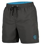 Zagano Adam Lipski Badehose Herren Schwimmhose Herren Badeshorts Herren Badehose Herren lang Grey grau anthrazit, 5106 Gr. 5XL