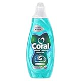 Coral Magic Wash Quick & Care Waschmittel Universal Clean Flüssigwaschmittel für 15 Minuten Kurzwäsche mit PRO-S Technologie 54 WL